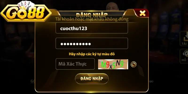 Đăng Nhập Go88 Nhanh Chóng, An Toàn Cho Anh Em Tân Thủ 3 go88 Lỗi cược thủ hay mắc phải khi thực hiện thao tác
